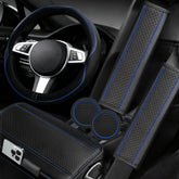 NBTEPEM steering wheel cover front view showing improved grip and sporty style