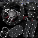 NBTEPEM steering wheel cover front view adding elegant sparkle