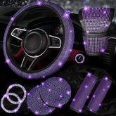 NBTEPEM steering wheel cover front view showing sparkle and improved grip