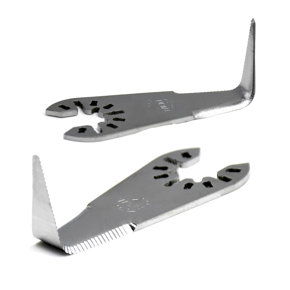 NDEFAFLY bent blades front packaging showing two blades, clear product display and convenience