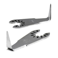 NDEFAFLY bent blades front packaging showing two blades, clear product display and convenience