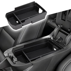 Neepiar front view of center console organizer showing neat layout and quick access