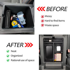 Neepiar organizer installed in Honda interior showing easy fit and tidy cabin benefit