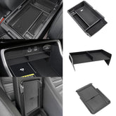 Neepiar front view of full console kit showing neat storage benefits