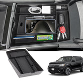 Neepiar front view in console showing neat storage and easy access