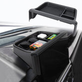Neepiar front view installed behind 14-inch screen showing tidy storage benefit