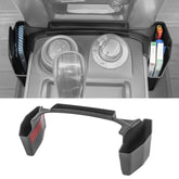 Neepiar front view of gear shift organizer showing clean fit and added storage benefit