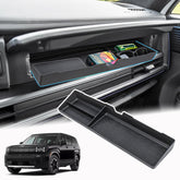 Neepiar front view of passenger tray showing clean fit and easy access