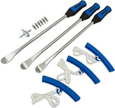 NEIKO front view of full tire spoon kit showing durable tools and organization benefit
