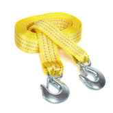 NEIKO front view of tow strap pack showing length and bright yellow visibility benefit