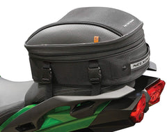 Nelson-Rigg front view showing compact, weatherproof storage benefit