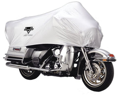 Nelson-Rigg front view of half cover protecting seat and dash, compact protection