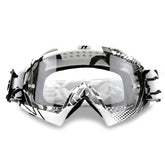 NENKI front view of goggles showing full frame and clear lens benefit