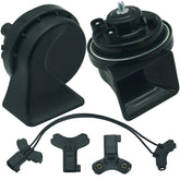 NEOGET front assembly horns showing compact direct-fit design and improved audibility