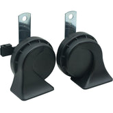 NEOGET front view of horn kit showing dual-tone horns and benefit of clear sound
