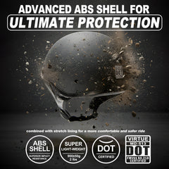 NeoHelm side profile highlighting ABS shell and durable impact protection benefit