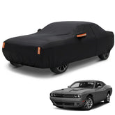 NEVERLAND front profile on Dodge Challenger showing full coverage and protection