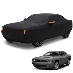 NEVERLAND front profile on Dodge Challenger showing full coverage and protection