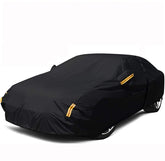 NEVERLAND cover front view on sedan showing full protection and curb appeal