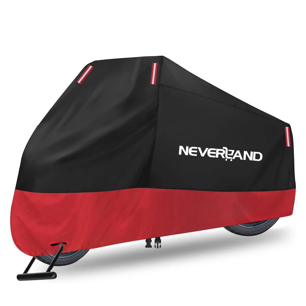 NEVERLAND front view showing full-bike coverage and weather protection
