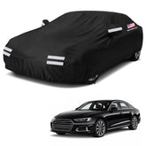 NEVERLAND front view full cover protecting a sedan, showing complete weather defense