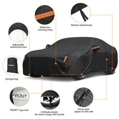 NEVERLAND Mustang cover driver-side zipper for quick vehicle access