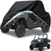 NEVERLAND cover front view showing full vehicle protection and weather resistance