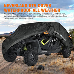 NEVERLAND side buckles and straps securing cover to prevent wind lift