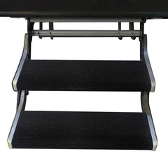 NEWFOM front view of two packaged RV step covers showing convenience and protection