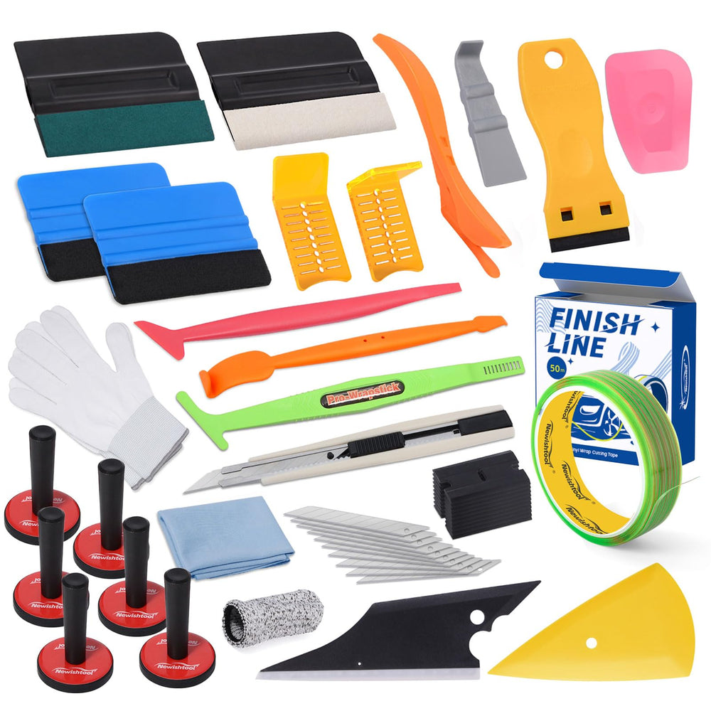 NEWISHTOOL kit layout showing organized tools for efficient installations