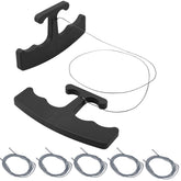 NEWISHTOOL front view of emblem remover kit showing handles and cords for safe badge removal