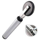 NEWISHTOOL front view of roller showing wheel and handle, easy control benefit