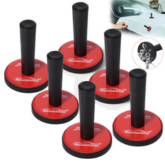 NEWISHTOOL magnetic holders securing vinyl on metal for cleaner trimming