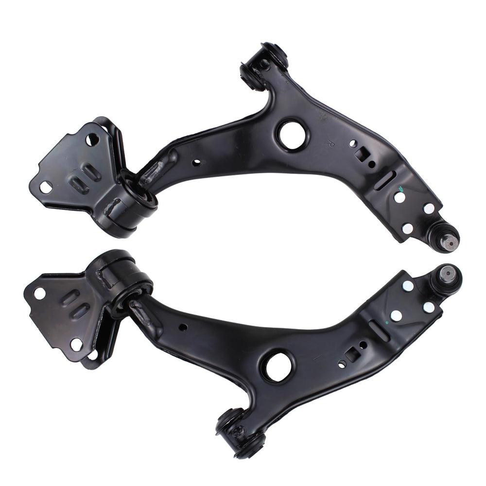 NewYall front packaging showing control arm pair and benefits of OE fit