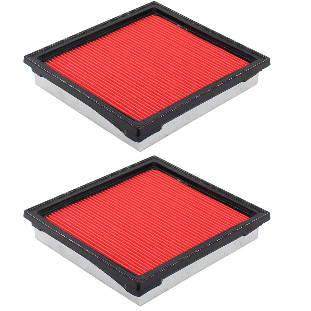 NewYall front packaging for Infiniti models showing two filters and fit benefit