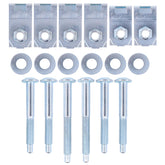 NewYall kit on white background showing all included fasteners and organization for easy selection