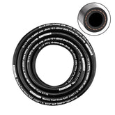 NexaNova front view of 5/16" marine fuel hose, shows length and packaging benefits