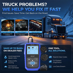 NEXAS NL102 side profile with OBD connector highlighting easy plug-and-play setup