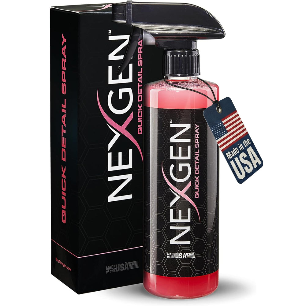 Nexgen front label on 16oz spray showing product name and use benefits