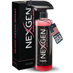 Nexgen front label on 16oz spray showing product name and use benefits