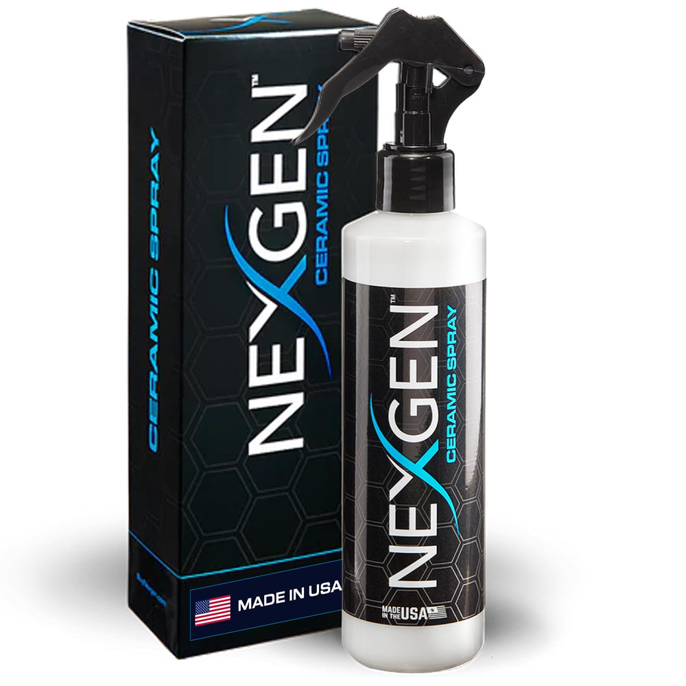 Nexgen bottle front label showing product identity and compact size benefit