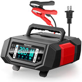 NEXPEAK front panel LCD showing charge status and benefits easy monitoring