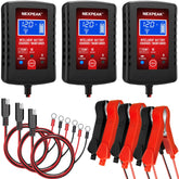 NEXPEAK front view showing compact charger and clear labeling for quick identification and convenience