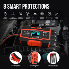 NEXPEAK connected under car hood delivering a reliable charge