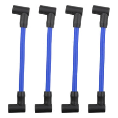 NFSpeeding front view of four 6 inch marine spark plug wires showing complete kit benefit