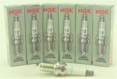 NGK close-up of iridium electrode highlighting fine tip for improved spark consistency