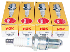 NGK BPR4ES front packaging showing four plugs and part number, dependable replacement
