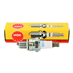 NGK CMR6H close-up of nickel electrode and copper core highlighting durable ignition parts