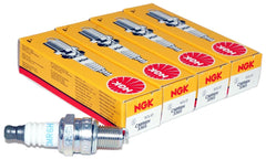 NGK CMR6H front packaging showing four plugs and benefits