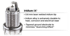 NGK spark plug installed in motorcycle engine demonstrating proper fit and reliability benefit